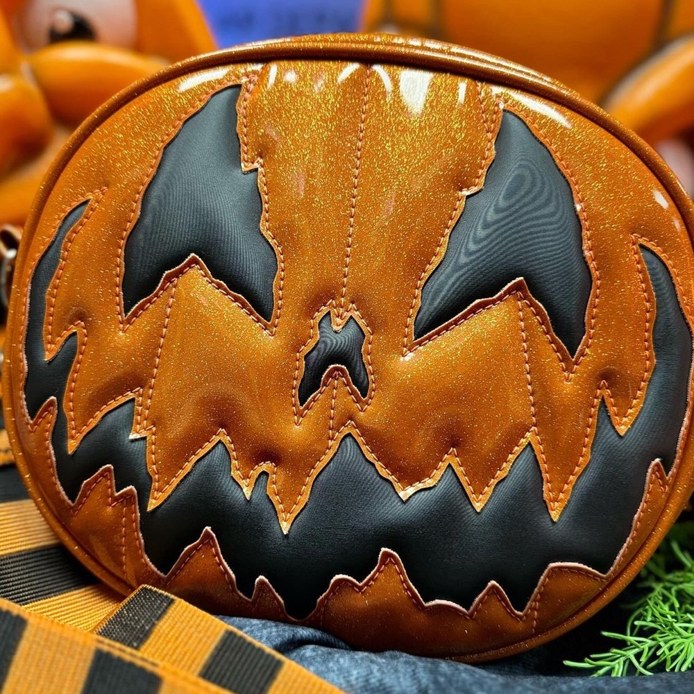 Brand New Love Pain and Stitches HANDCRAFTED Pumpkin bag!